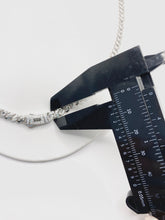 CADENA MÓNACO CH - BARBADA CON ZIRCONIA ITALY - 55 cm x 4.5mm - PLATA .925