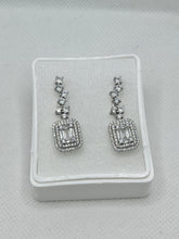 ARETE RECTÁNGULO BAGUETTES  - PLATA .925