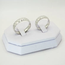 ARGOLLAS ORO BLANCO CUADRÍCULA PUNTEADA - ORO 14K