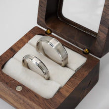 ARGOLLAS ORO BLANCO MATE CON BORDE LISO - ORO 10K