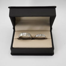 ARGOLLAS ORO BLANCO MATE CON BORDE LISO - ORO 10K