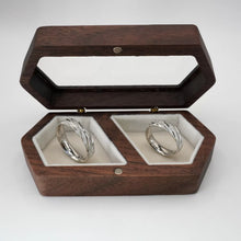 ARGOLLAS ORO BLANCO - DIAMANTADO LÍNEAS TRANSVERSALES - ORO 14K