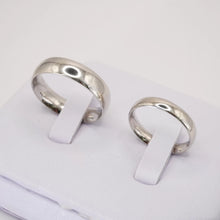 ARGOLLAS ORO BLANCO - LISA CONFORT 4 mm Y 6 mm - ORO 10K