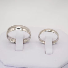 ARGOLLAS ORO BLANCO - LISA CONFORT 4 mm Y 6 mm - ORO 10K