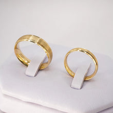 ARGOLLAS ORO AMARILLO - MATE CON BORDE LISO - ORO 10K