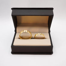 ARGOLLAS ORO AMARILLO - MATE CON BORDE LISO - ORO 10K