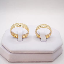 ARGOLLAS ORO CUADRÍCULA PUNTEADA - ORO 14K