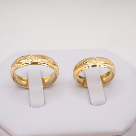 ARGOLLAS ORO AMARILLO - DISEÑO DE LA ABUNDANCIA - ORO 10K