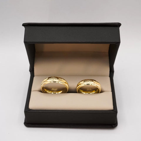 ARGOLLAS ORO AMARILLO - DISEÑO DE LA ABUNDANCIA - ORO 10K