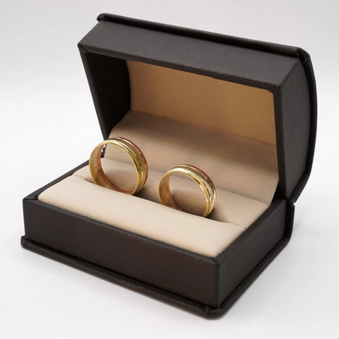 ARGOLLAS ORO FLORENTINO - LINEA SEPARACIÓN POR COLOR - ORO 10K