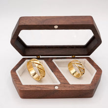 ARGOLLAS ORO AMARILLO - RESAQUE LÍNEAS DIAGONALES - ORO 14K