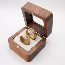 ARGOLLAS BI COLOR - BLANCO Y AMARILLO GRABADO INFINITO - ORO 14K