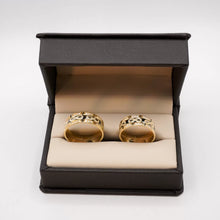 ARGOLLAS BI COLOR - BLANCO Y AMARILLO GRABADO INFINITO - ORO 14K