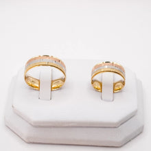 ARGOLLAS ORO FLORENTINO - LÍNEAS DOMINO - ORO 14K