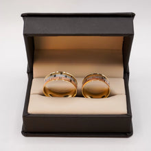 ARGOLLAS ORO FLORENTINO - LÍNEAS DOMINO - ORO 14K