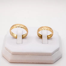 ARGOLLAS ORO AMARILLO - SECCIONES CUADRICULADAS MATE - ORO 10K