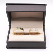 ARGOLLAS ORO AMARILLO - LISA PLANA Y CHURUMBELA DOBLE LÍNEA - ORO 14K