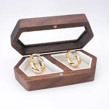 ARGOLLAS ORO AMARILLO - DISEÑO CORTES DIAGONAL - ORO 10K