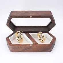 ARGOLLAS ORO AMARILLO - DISEÑO CORTES DIAGONAL - ORO 10K