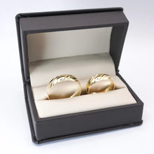 ARGOLLAS ORO AMARILLO - DISEÑO CORTES DIAGONAL - ORO 10K