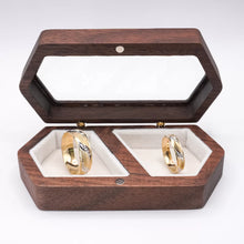 ARGOLLAS BI COLOR - AMARILLO CON VIÑETAS BLANCO - ORO 10K