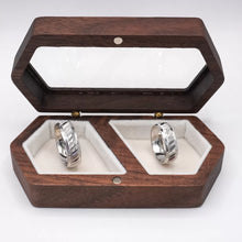 ARGOLLAS ORO BLANCO - DIAMANTADO LINEAS TRANSVERSALES DOBLES - ORO 10K