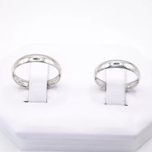 ARGOLLAS ORO BLANCO - LISAS CURVAS 4 mm CONFORT - ORO 10K