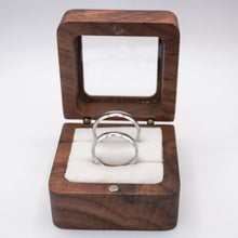 ARGOLLAS ORO BLANCO - LISAS CURVAS 4 mm CONFORT - ORO 14K