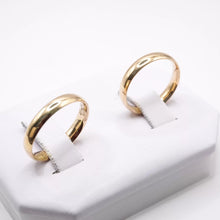 ARGOLLAS ORO AMARILLO - LISAS CURVAS 4 mm CONFORT - ORO 10K