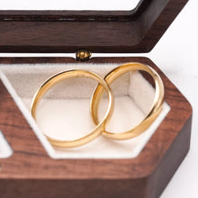 ARGOLLAS ORO AMARILLO - LISAS CURVAS 4 mm CONFORT - ORO 14K