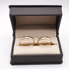 ARGOLLAS ORO AMARILLO - LISAS CURVAS 4 mm CONFORT - ORO 10K