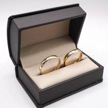 ARGOLLAS ORO AMARILLO - LISAS CURVAS 4 mm CONFORT - ORO 10K