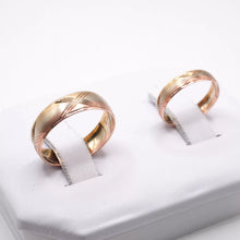 ARGOLLAS ORO FLORENTINO - MATE CON LÍNEAS CRUZADAS - ORO 10K