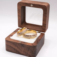 ARGOLLAS ORO FLORENTINO - DIAMANTADO LÍNEAS TRANSVERSALES - ORO 14K