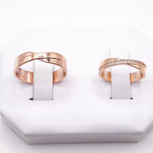 ARGOLLAS ORO ROSA - DISEÑO MOÑO - ORO 14K