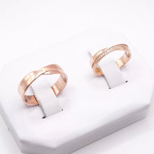 ARGOLLAS ORO ROSA - DISEÑO MOÑO - ORO 14K