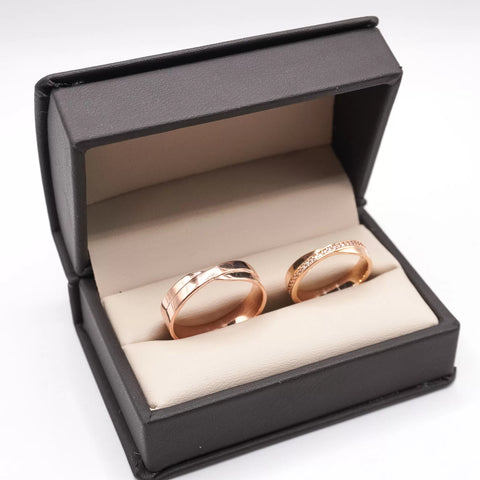 ARGOLLAS ORO ROSA - DISEÑO MOÑO - ORO 14K