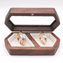 ARGOLLAS BI COLOR - BLANCO MATE CON LÍNEA CENTRAL ROSA - ORO 14K