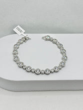 PULSERA CIRCULOS ZIRCONIA CHICO Y GRANDE - PLATA .925
