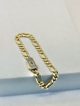 PULSO FIGARO CART 3x1 - Broche piedra - 16 cm x 5 mm - ORO 10K