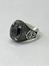 ANILLO PIEDRA NEGRA DISEÑO VINTAGE - PLATA .925