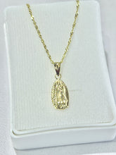 CADENA CON DIJE VIRGEN GUADALUPE BULTO - ORO 10K