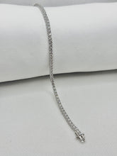 PULSERA TENNIS PIEDRA ZIRCONIA - 17 cm x 2 mm - PLATA .925