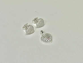 SET / JUEGO CORAZON - PLATA .925