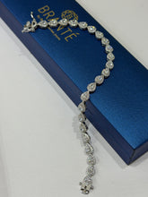 PULSERA GOTAS ZIRCONIA CHICA - PLATA .925