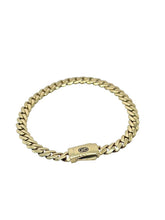 PULSO BARBADO EDGE - Broche Liso - 16 cm x 5 mm - ORO 10K