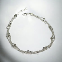 TOBILLERA TRIPLE CADENITA - PLATA .925