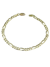 PULSO CART FIGARO 3x1 - 21.5 cm x 4 mm - ORO 10K