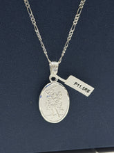 CADENA CON MEDALLA DOBLE VISTA - ARCÁNGEL MIGUE + VIRGEN GUADALUPE - PLATA .925