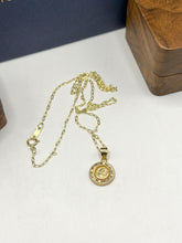 CADENA CON MEDALLA SAN BENITO - 1.3 CM - 50 CM LARGO - ORO 10K